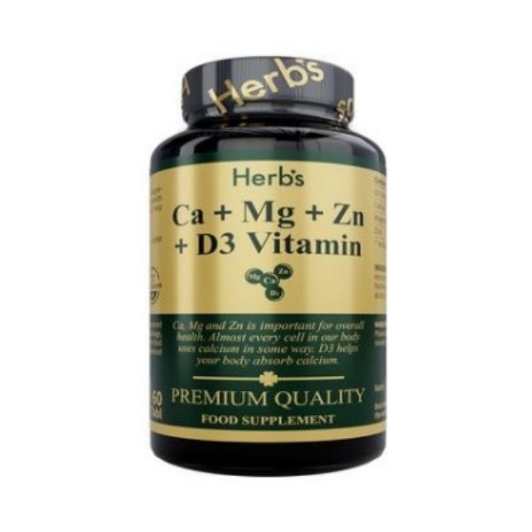 Хербс кальций+магний+цинк+витамин d3