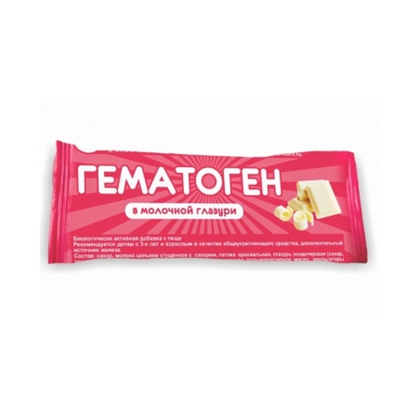 Гематоген в молочной глазури