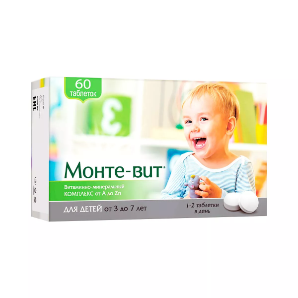 Витаминно-минеральный комплекс от a до zn для детей 3-7 лет