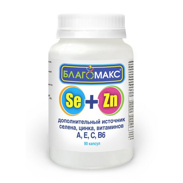 Благомакс селен и цинк с витаминами а; е; с; в6