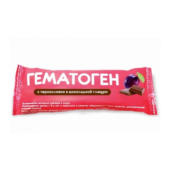Гематоген аделька с черносливом