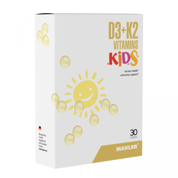 Макслер д3 + к2 витамины кидс