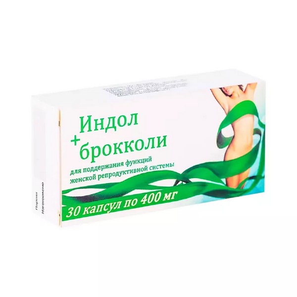Индол с экстрактом брокколи, метилфолатом и витамином Е