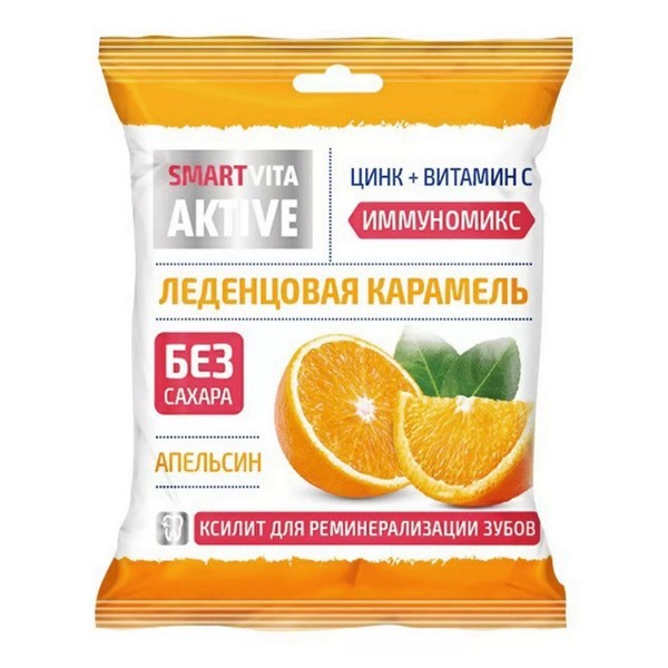 Леденцовая карамель с цинком и витамином с