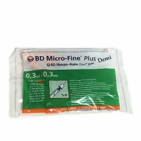 BD micro-fine plus U-100 шприц инсулиновый