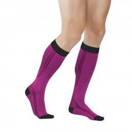 Компрессионные гольфы черный/фиолетовый 0401 Active line