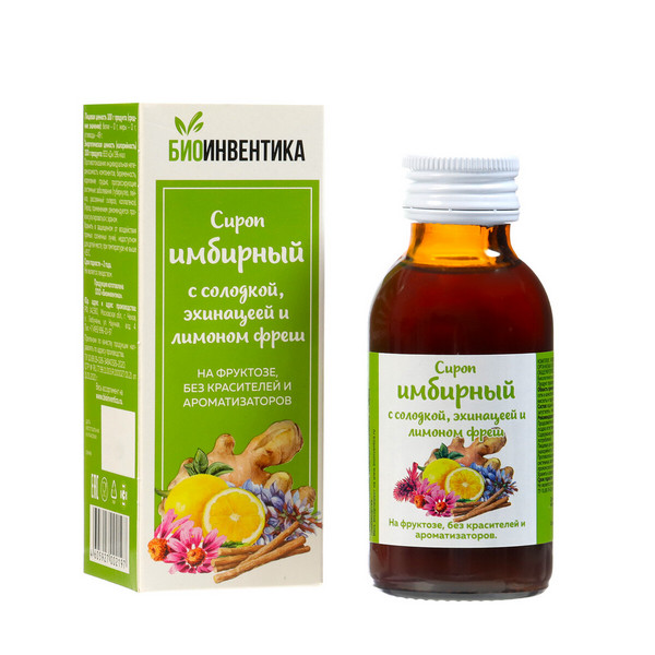 Сироп имбирный с солодкой и лимоном фреш