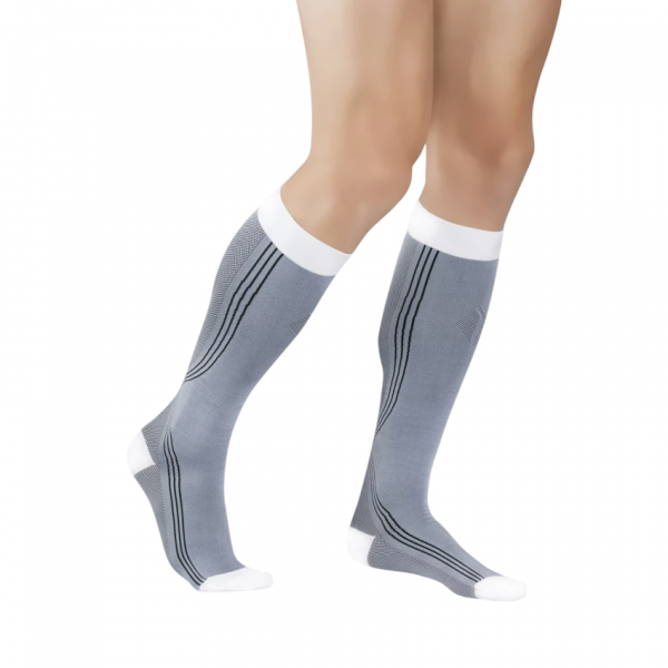 Компрессионные гольфы белый/серый 0401 Active line