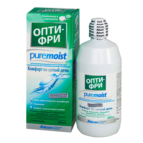 Раствор для линз Опти-фри пьюр моист