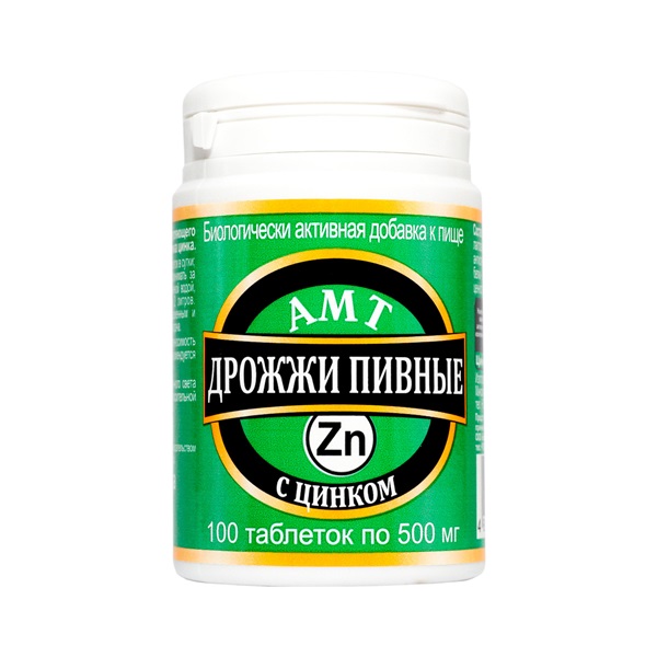 Дрожжи пивные-амт с цинком