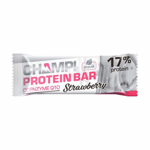 Леовит Батончик протеиновый Клубничный