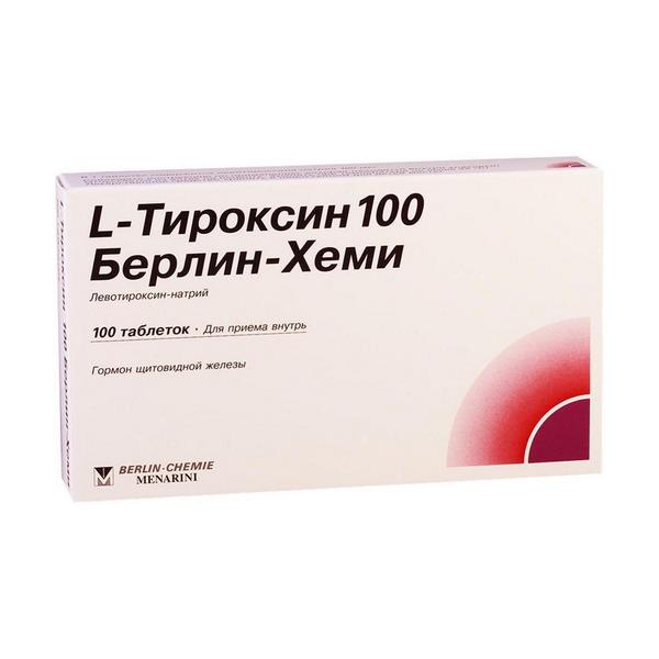 L-тироксин 100 берлин хеми