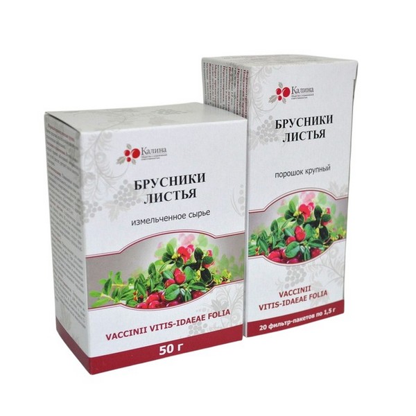 Брусники листья Калина