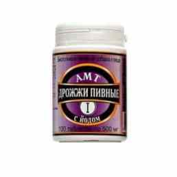 Дрожжи пивные-амт с йодом