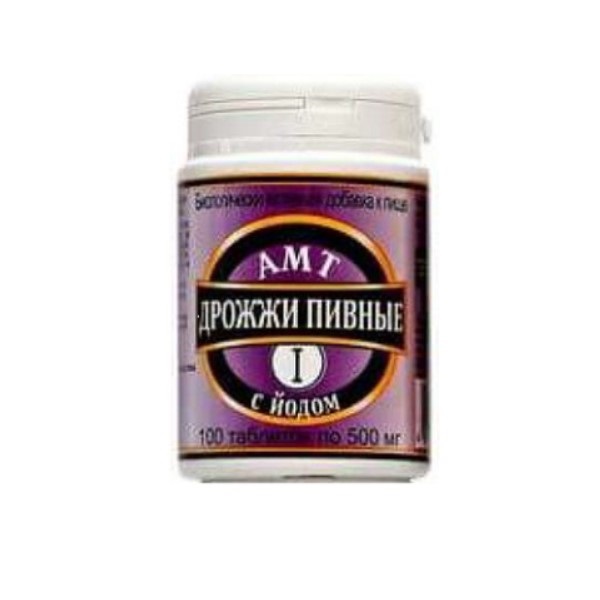 Дрожжи пивные-амт с йодом
