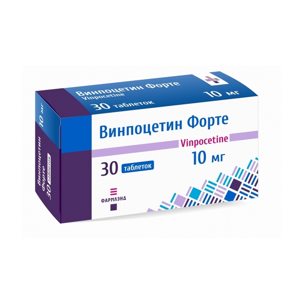 Винпоцетин форте Фармлэнд