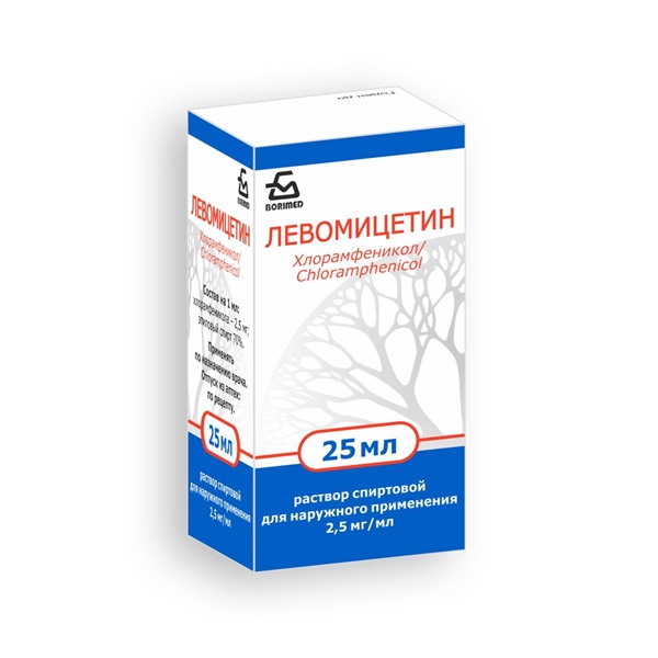 Левомицетин спиртовой раствор
