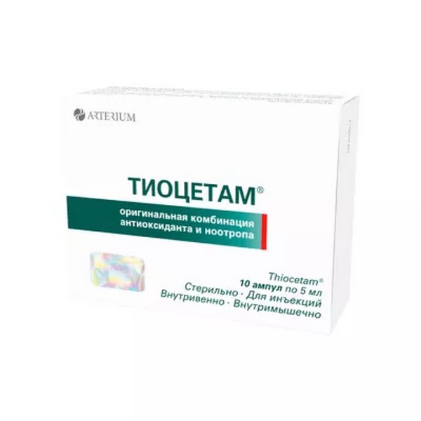 Тиоцетам раствор