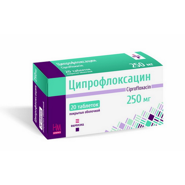 Ципрофлоксацин таблетки Фармлэнд