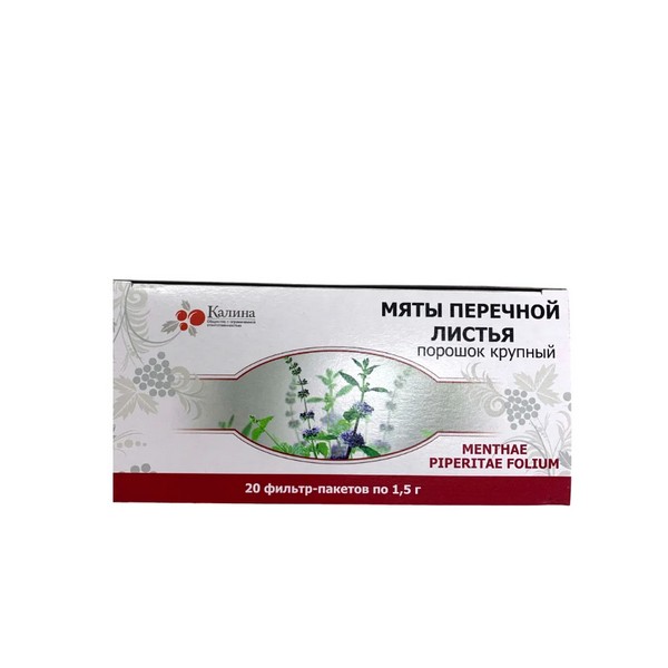 Мяты перечной листья Калина фильтр-пакеты