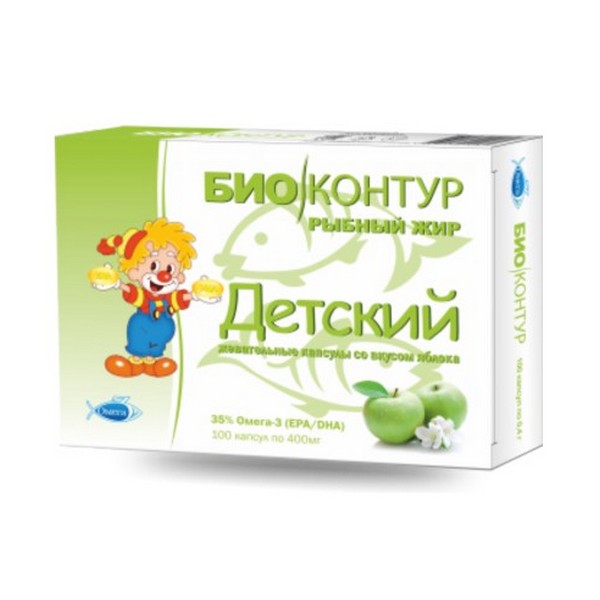 Рыбий жир детский яблоко