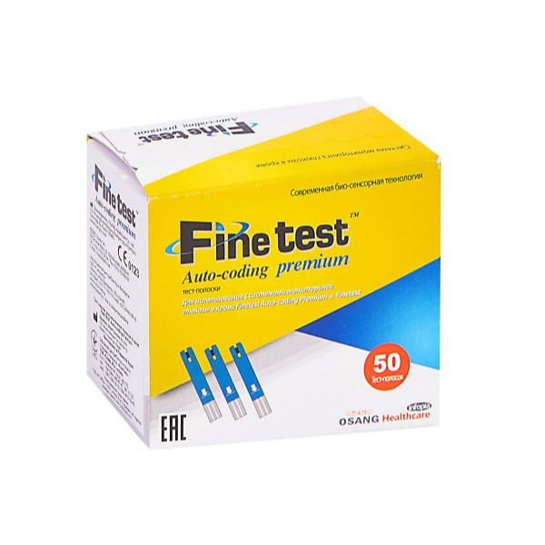 Тест-полоски на глюкозу Finetest Auto-coding Premium