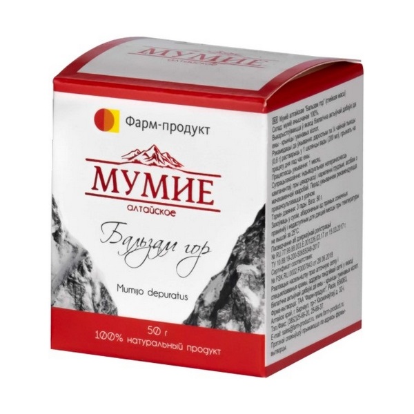 Мумие алтайское бальзам гор