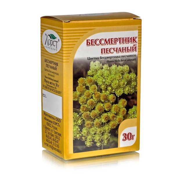 Бессмертника песчаного цветки