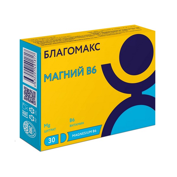 Благомакс магний В6
