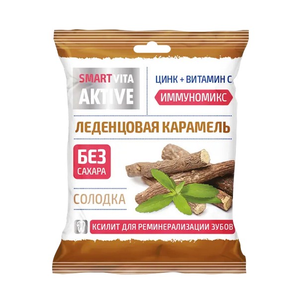 Леденцовая карамель с цинком и витамином с