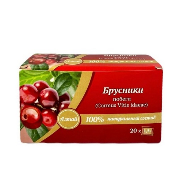 Брусника побеги фито-алтай