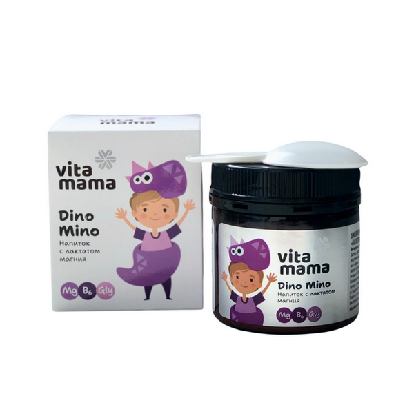 Vitamama Dino Mino напиток с лактатом магния
