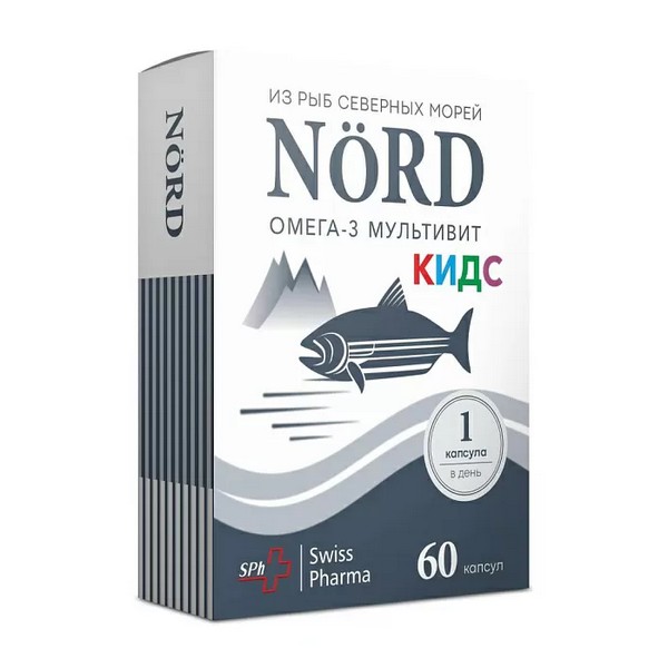 Норд омега-3 мультивит кидс