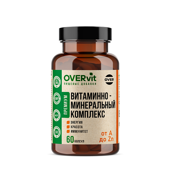 Овервит витаминно-минеральный комплекс биоактив 12+9