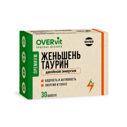 Овервит женьшень с таурином