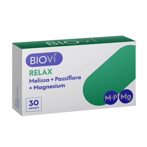 BioVi Релакс мелисса + пассифлора + магний