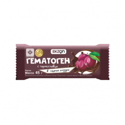 Гематоген с черносливом в темной глазури