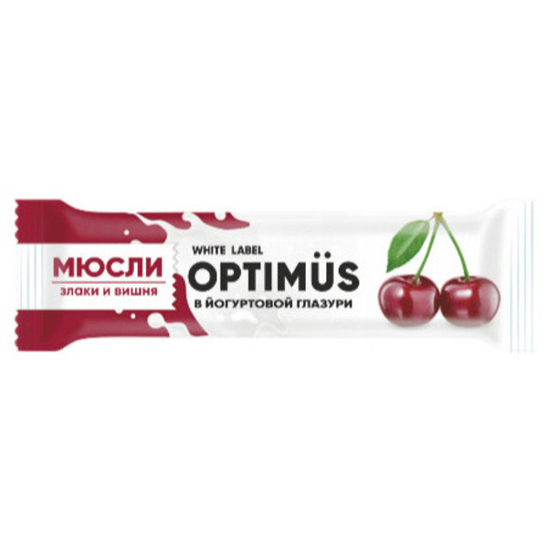 Батончик-мюсли оптимус в йогуртовой глазури