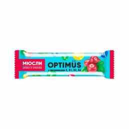 Батончик-мюсли оптимус с витаминами е, в1, в2, в6
