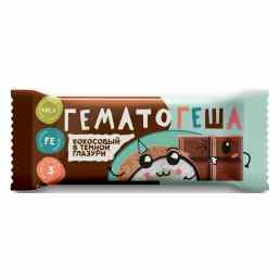 Гематогеша кокосовый в темной глазури