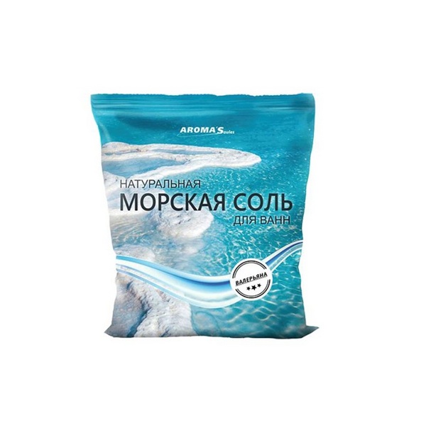 Соль морская натуральная aroma saules