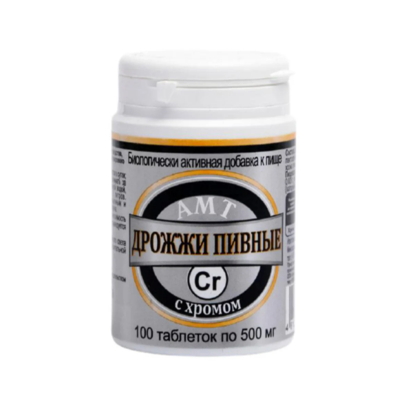 Дрожжи пивные-амт с хромом