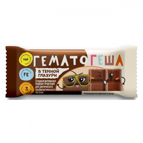 Гематогеша в темной глазури