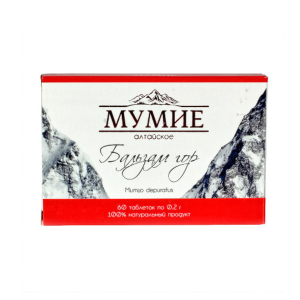 Мумие алтайское бальзам гор