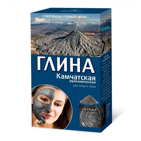 Глина черная камчатская