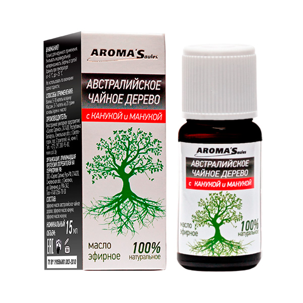 Масло австралийского чайного дерева с кануной и манукой