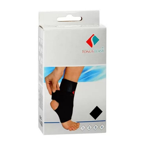 Бандаж голеностопа черный 0310