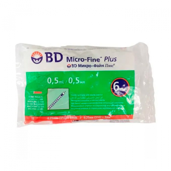 BD micro-fine plus U-100 шприц инсулиновый