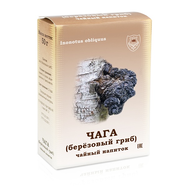 Чайный напиток чага березовый гриб