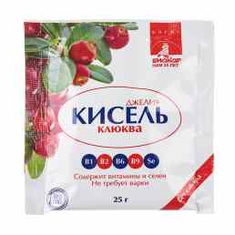 Кисель джели плюс клюква